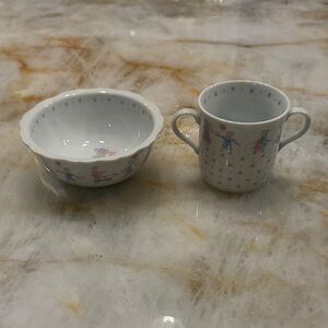 Toscany Toyland Lynn Hollynn children’s Porcelain Bowl and Mug Set